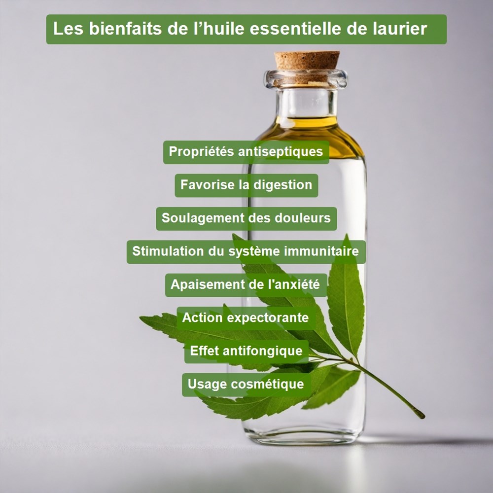 L'huile essentielle de laurier noble